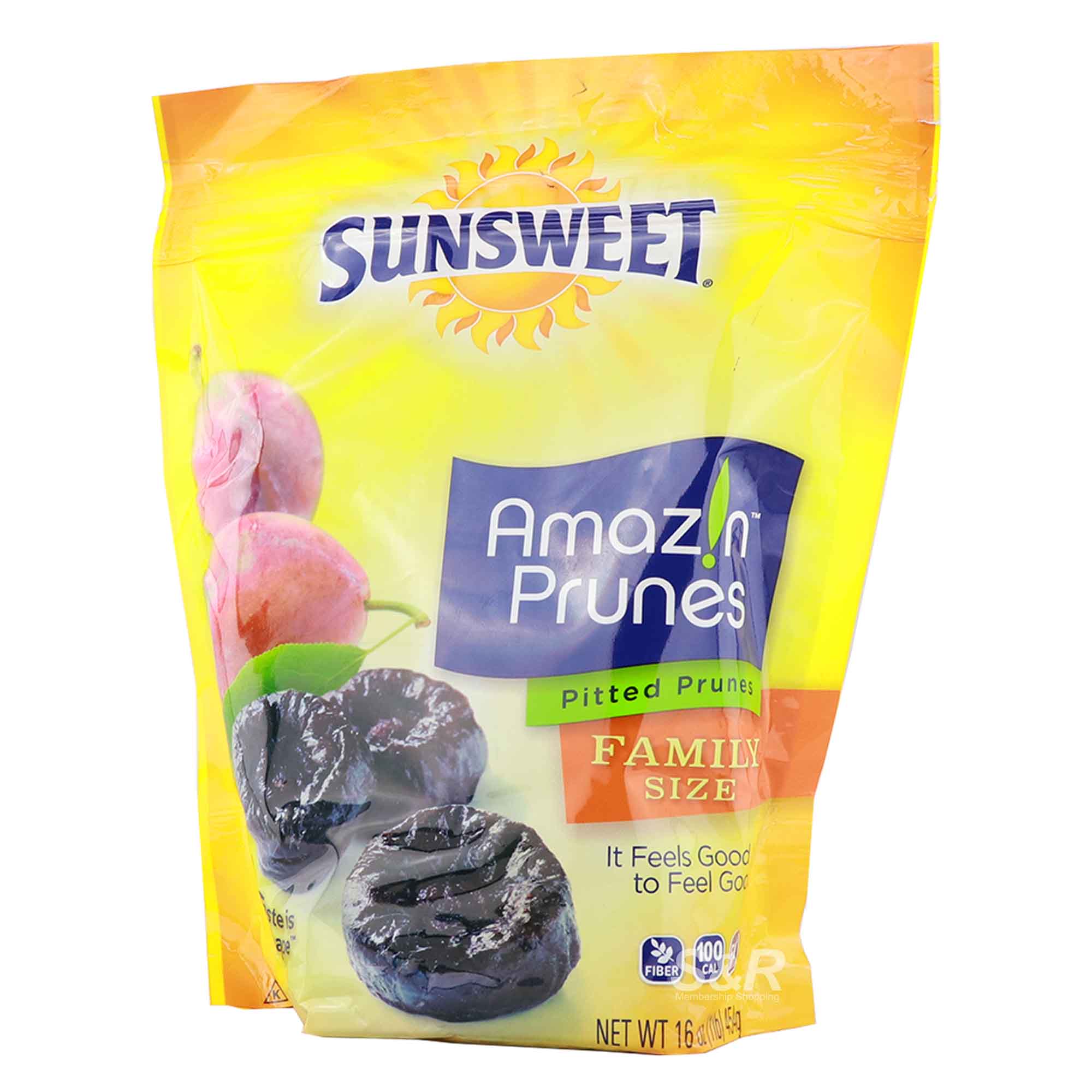 Sunsweet Pitted Prunes Family Size 454g
